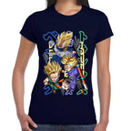 Playera Dragon Ball Vegeta Future Trunks y Trunks Algodón Premium #0002780