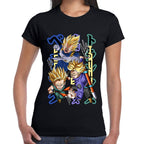 Playera Dragon Ball Vegeta Future Trunks y Trunks Algodón Premium #0002780