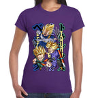 Playera Dragon Ball Vegeta Future Trunks y Trunks Algodón Premium #0002780