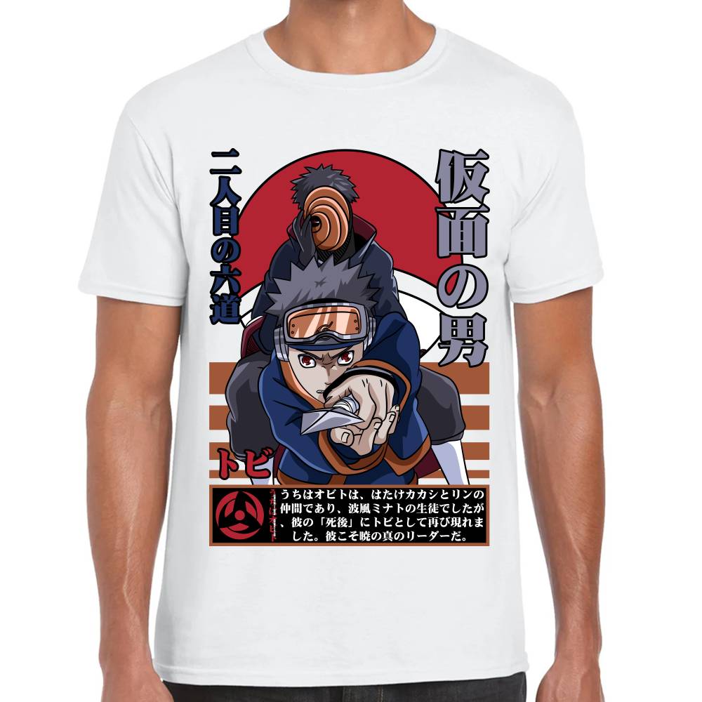 Playera Naruto Obito Uchiha Algodón Premium #0002781