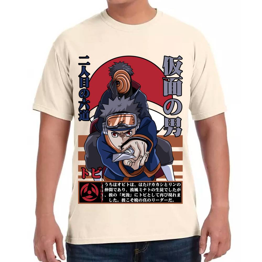 Playera Naruto Obito Uchiha Algodón Premium #0002781