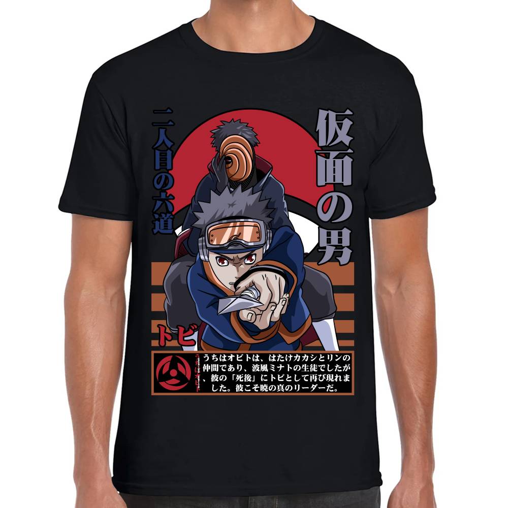 Playera Naruto Obito Uchiha Algodón Premium #0002781