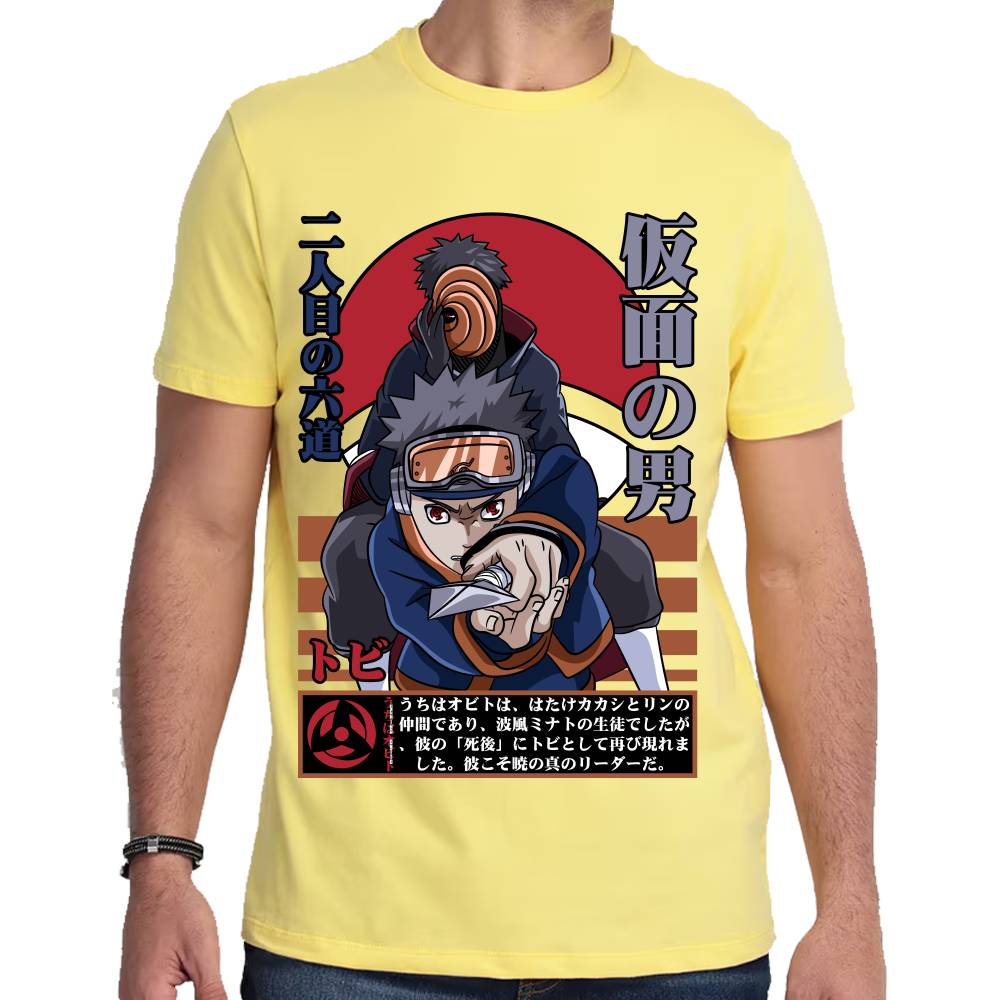 Playera Naruto Obito Uchiha Algodón Premium #0002781