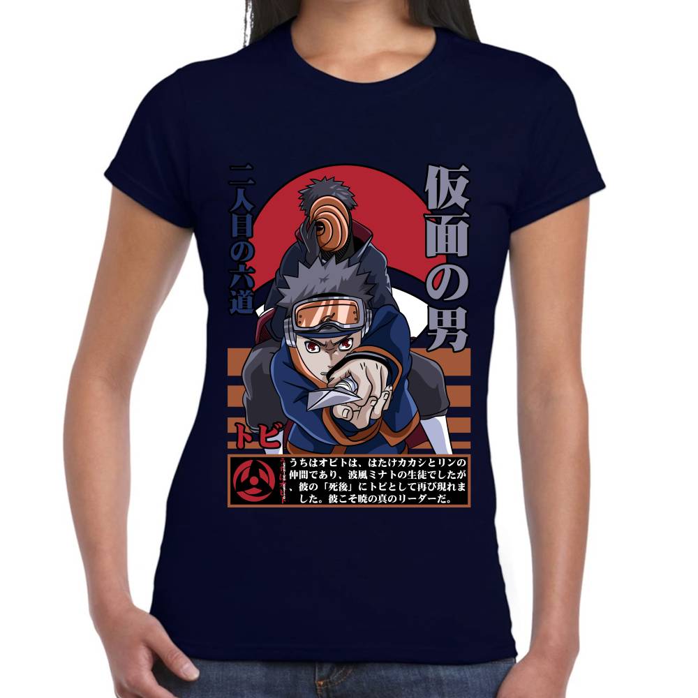 Playera Naruto Obito Uchiha Algodón Premium #0002781