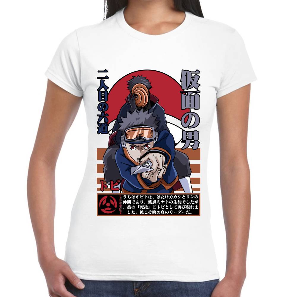 Playera Naruto Obito Uchiha Algodón Premium #0002781