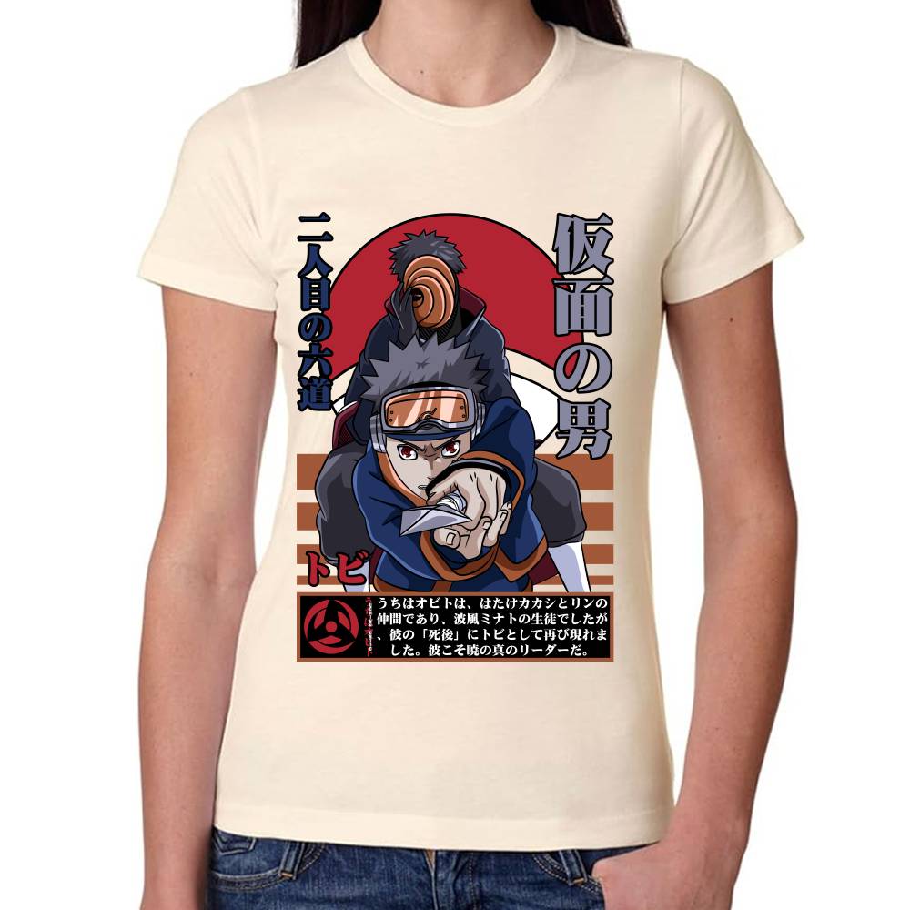 Playera Naruto Obito Uchiha Algodón Premium #0002781