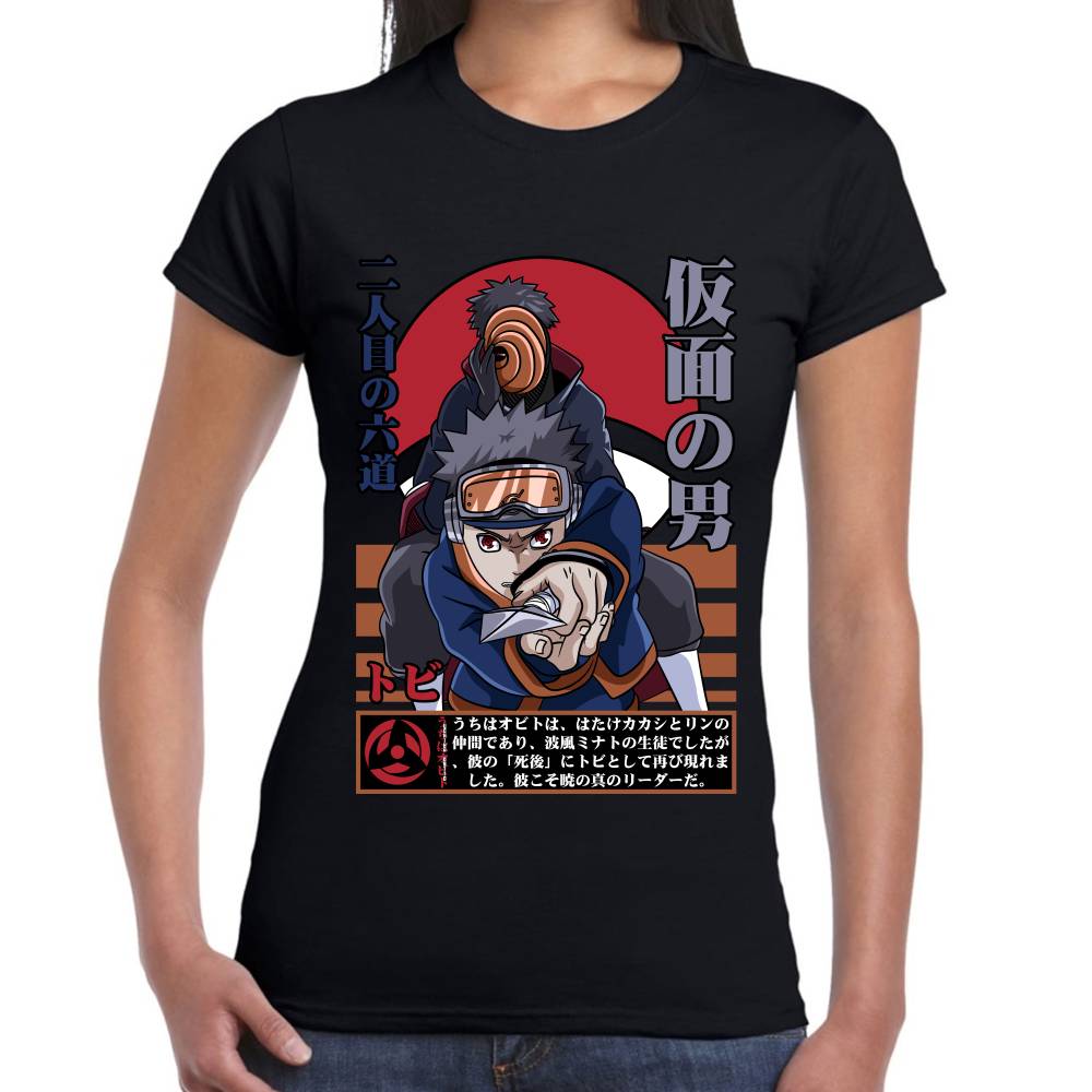 Playera Naruto Obito Uchiha Algodón Premium #0002781 Imagen secundaria del producto