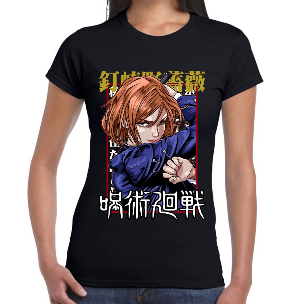 Playera Jujutsu Nobara Kugisaki Algodón Premium #0002782 Imagen secundaria del producto