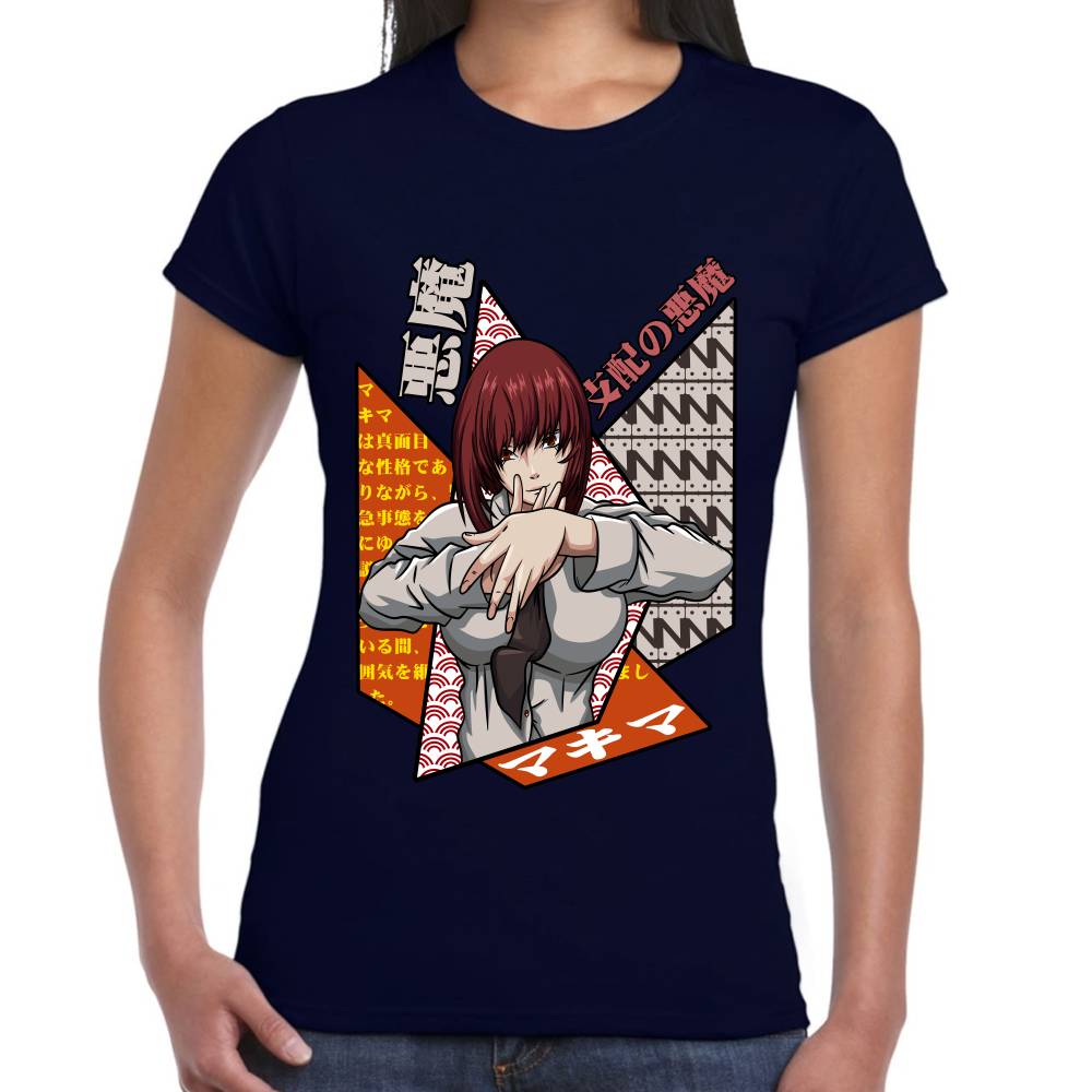 Playera Chainsaw Man Makima Algodón Premium #0002783