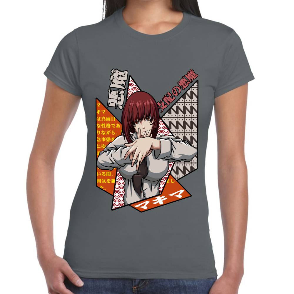 Playera Chainsaw Man Makima Algodón Premium #0002783