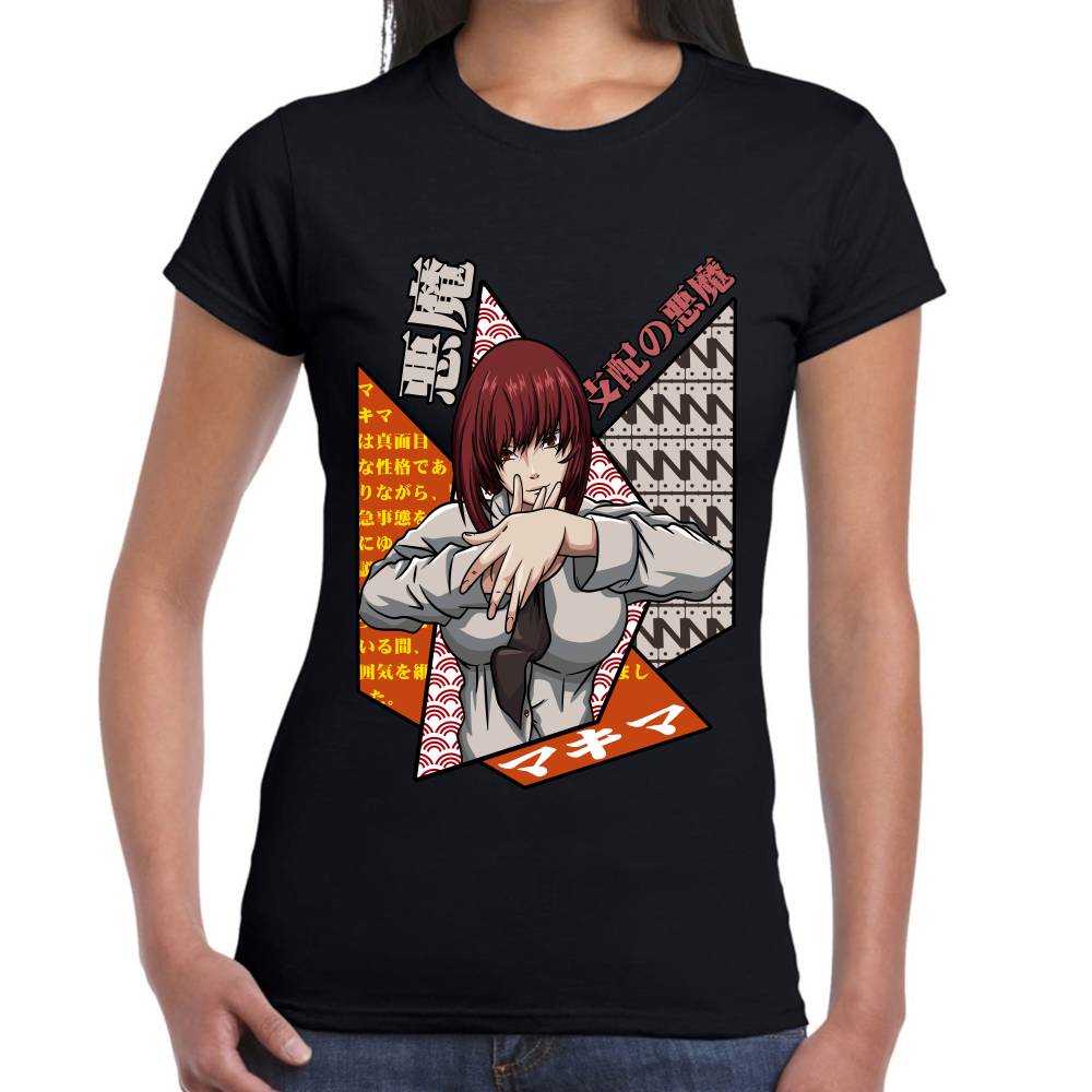 Playera Chainsaw Man Makima Algodón Premium #0002783 Imagen secundaria del producto