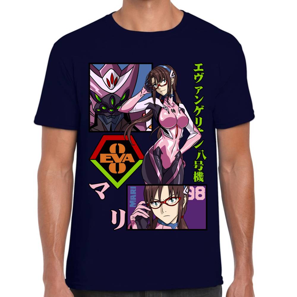 Playera Evangelion Mari Algodón Premium #0002784