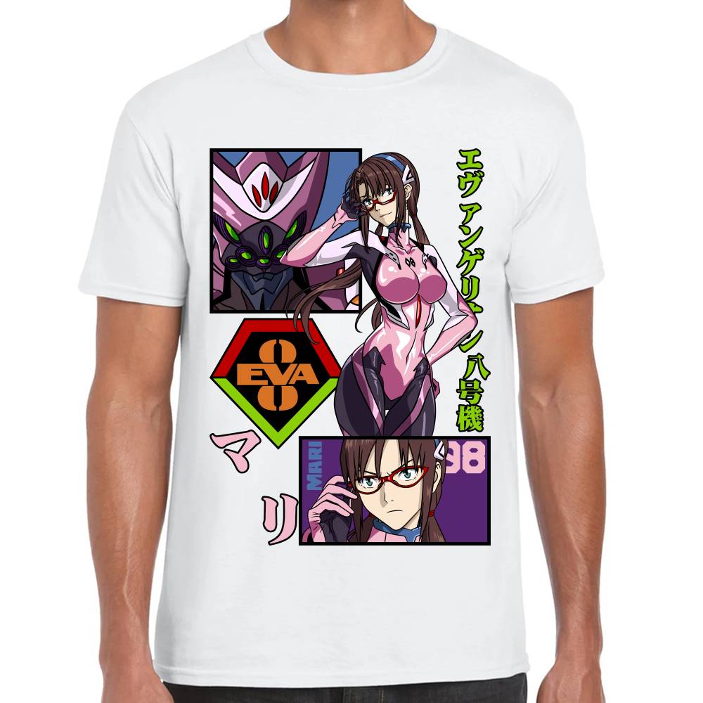 Playera Evangelion Mari Algodón Premium #0002784