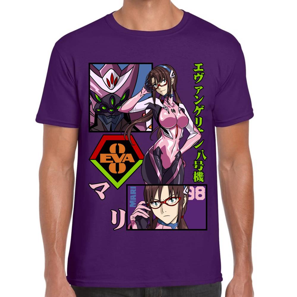 Playera Evangelion Mari Algodón Premium #0002784