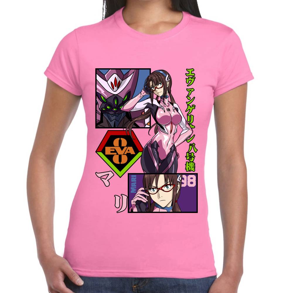 Playera Evangelion Mari Algodón Premium #0002784