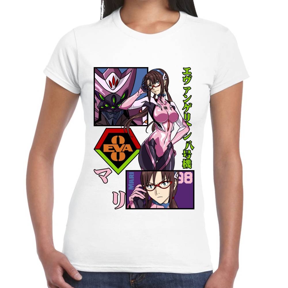 Playera Evangelion Mari Algodón Premium #0002784