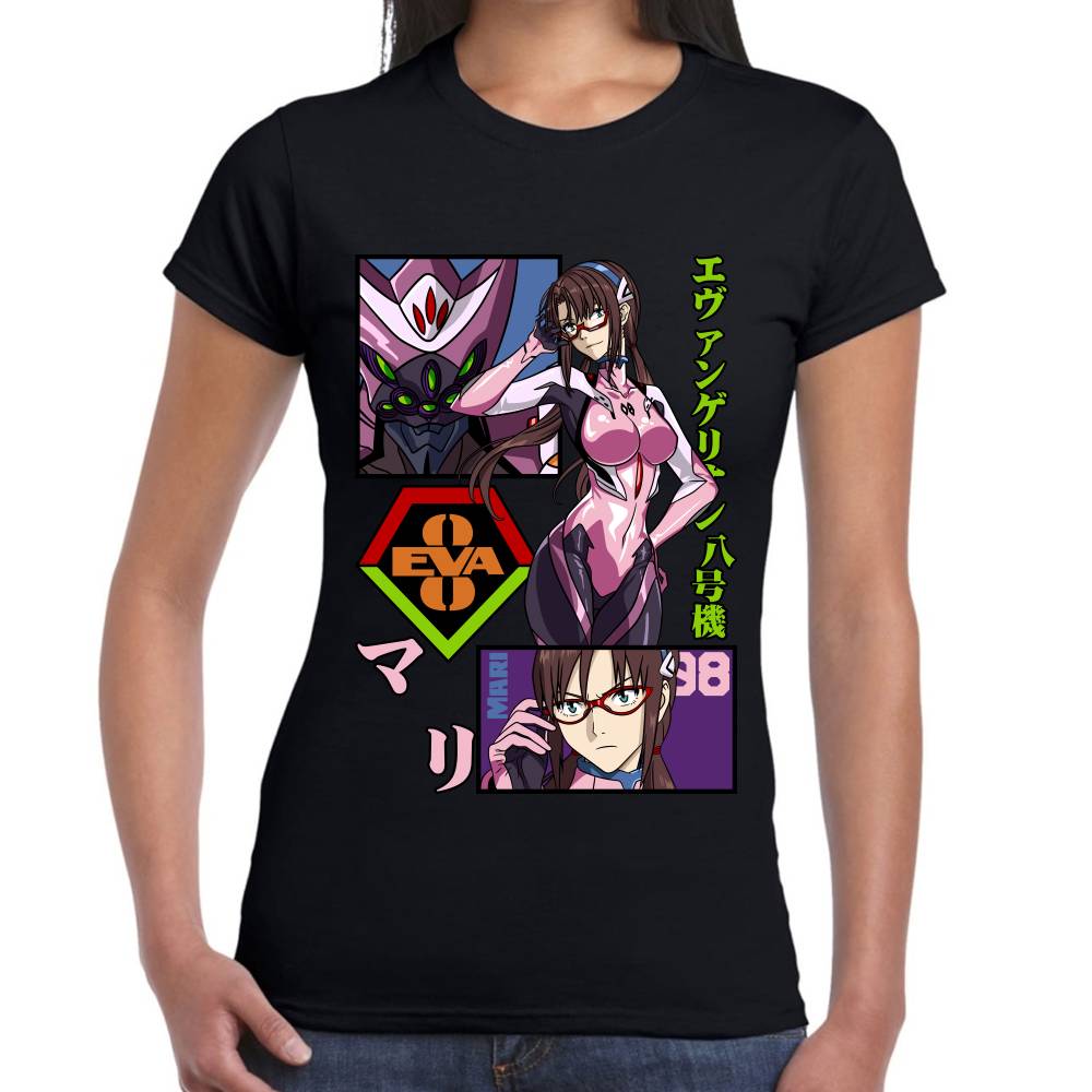 Playera Evangelion Mari Algodón Premium #0002784 Imagen secundaria del producto