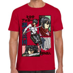 Playera Mikasa Ackerman Shingeki no Kyojin Algodón Premium #0002785