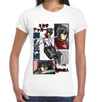 Playera Mikasa Ackerman Shingeki no Kyojin Algodón Premium #0002785