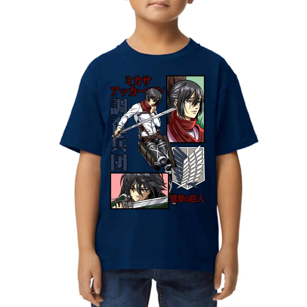 Playera de Shingeki no Kyojin Mikasa Ackerman Algodón Premium #0002785 Imagen secundaria del producto