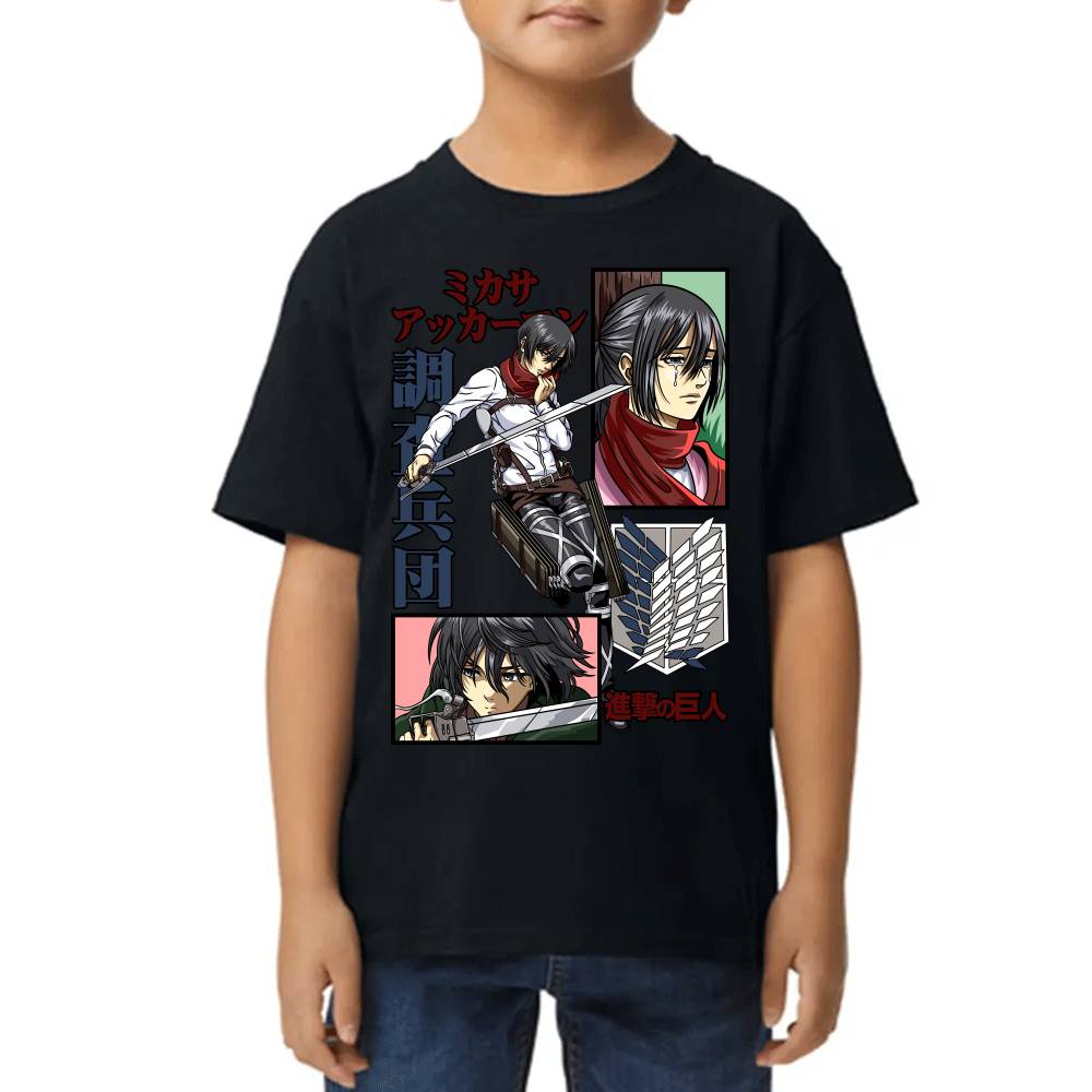 Playera de Shingeki no Kyojin Mikasa Ackerman Algodón Premium #0002785 Imagen principal del producto