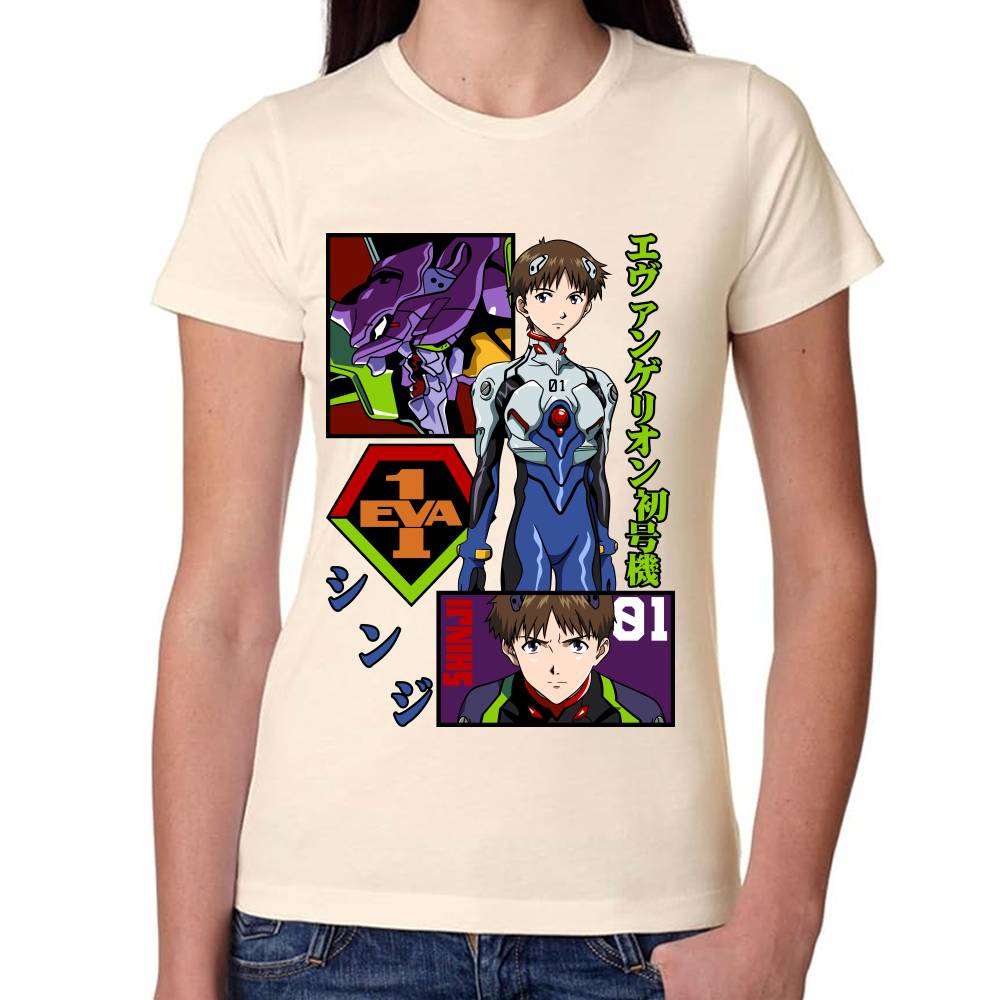 Playera Evangelion Shinji Algodón Premium #0002786