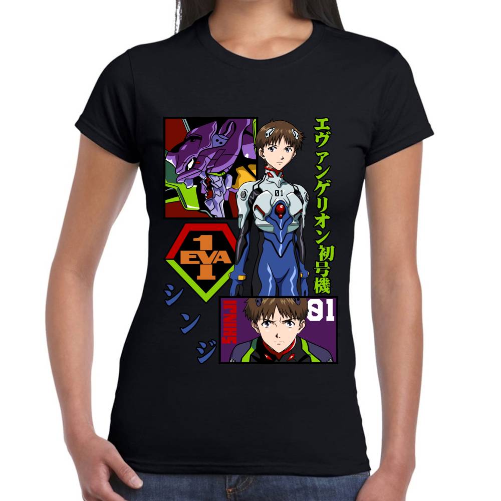 Playera Evangelion Shinji Algodón Premium #0002786 Imagen secundaria del producto