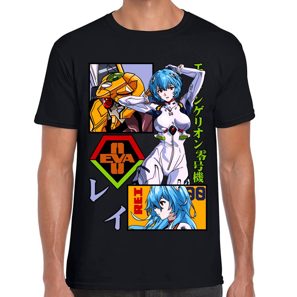 Playera Evangelion Rei Algodón Premium #0002787 Imagen principal del producto