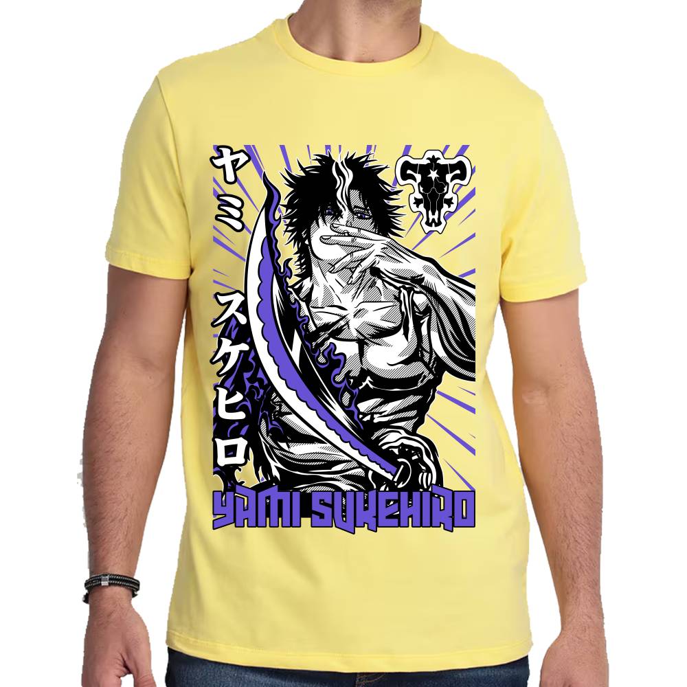 Playera Black Clover Yami Sukehiro Algodón Premium #0002790
