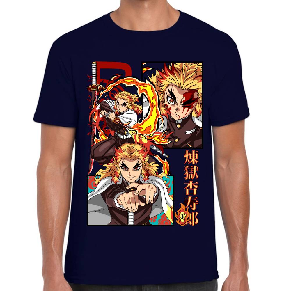 Playera Demon Slayer Rengoku Algodón Premium #0002792