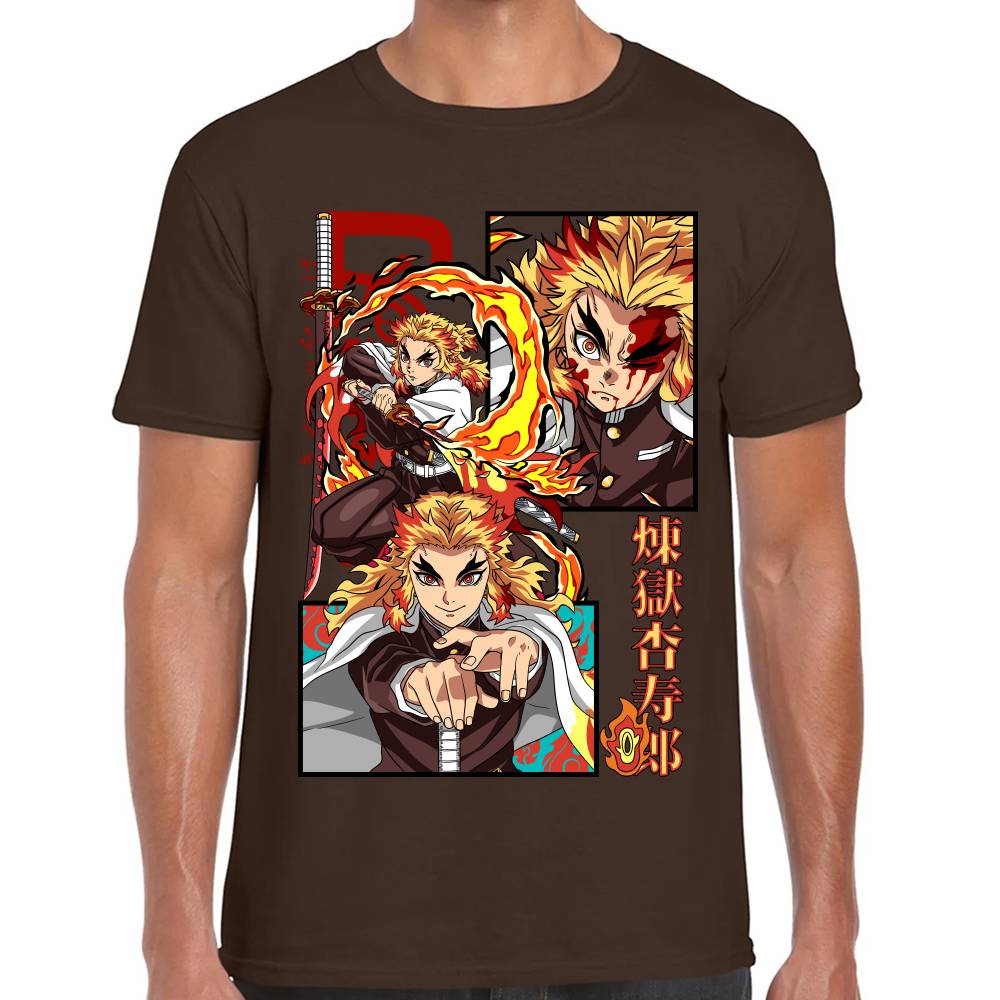 Playera Demon Slayer Rengoku Algodón Premium #0002792