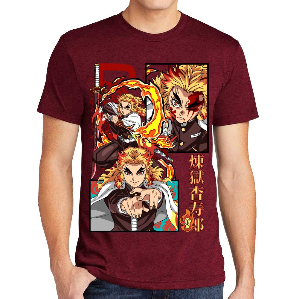 Playera Demon Slayer Rengoku Algodón Premium #0002792