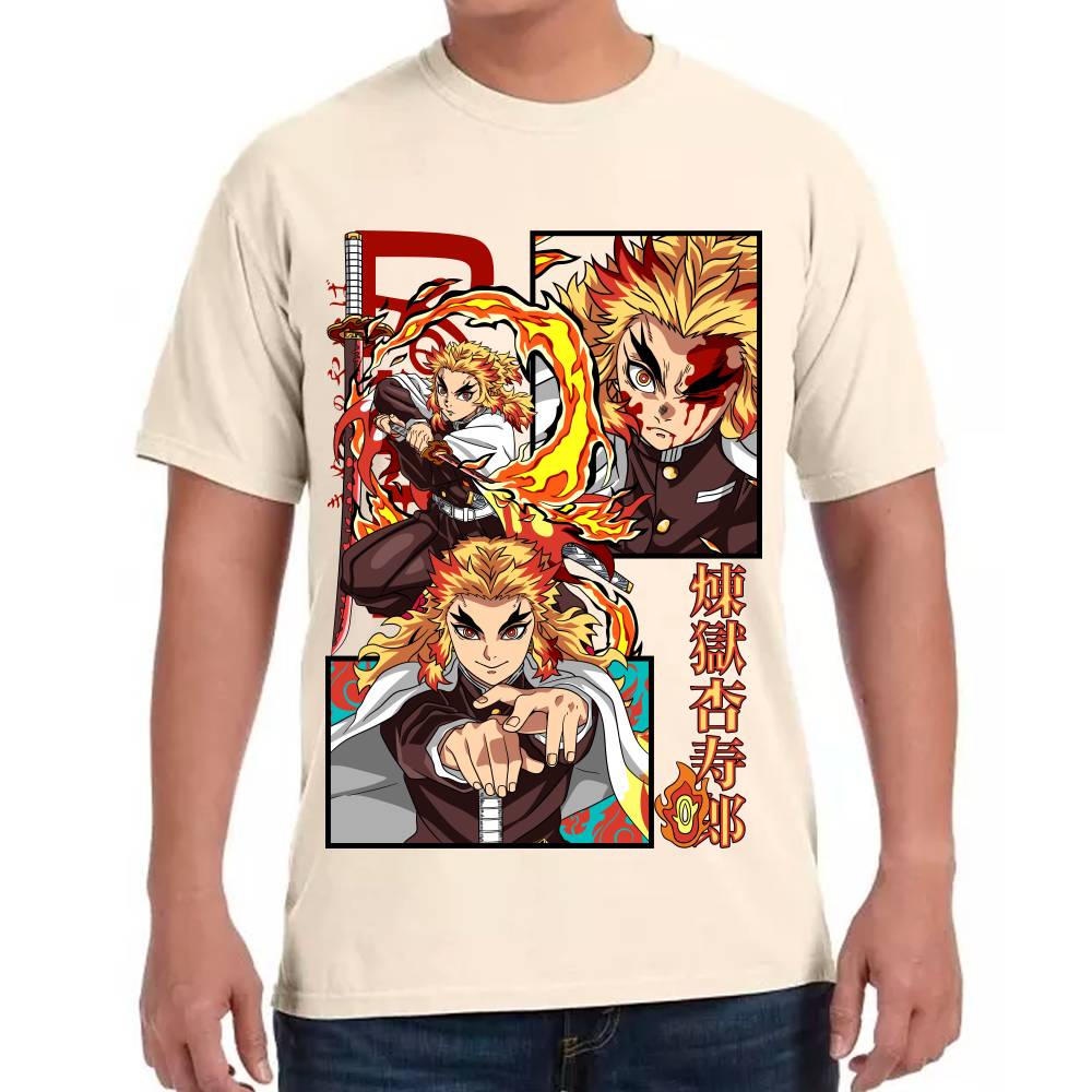 Playera Demon Slayer Rengoku Algodón Premium #0002792