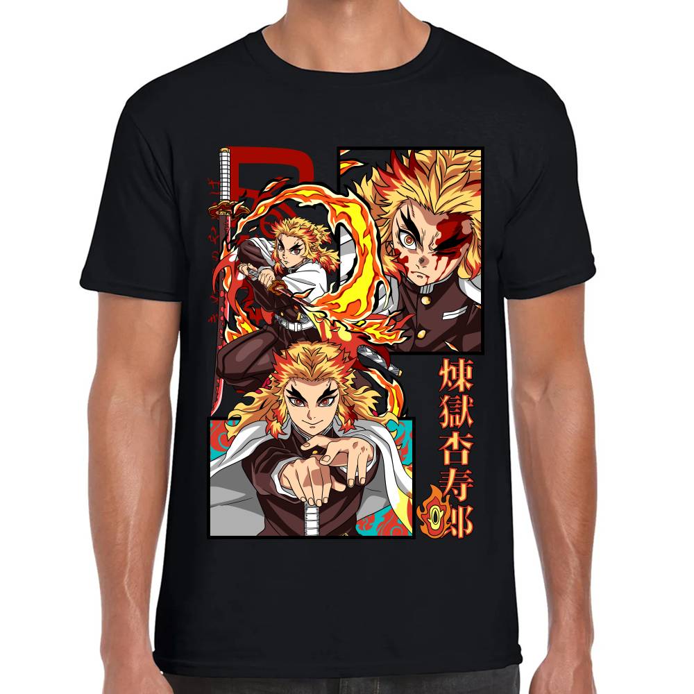 Playera Demon Slayer Rengoku Algodón Premium #0002792