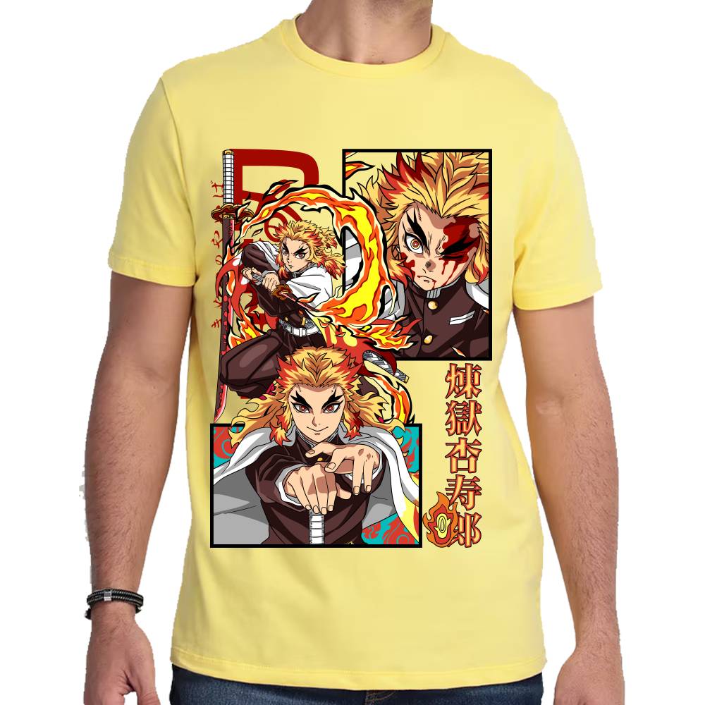 Playera Demon Slayer Rengoku Algodón Premium #0002792