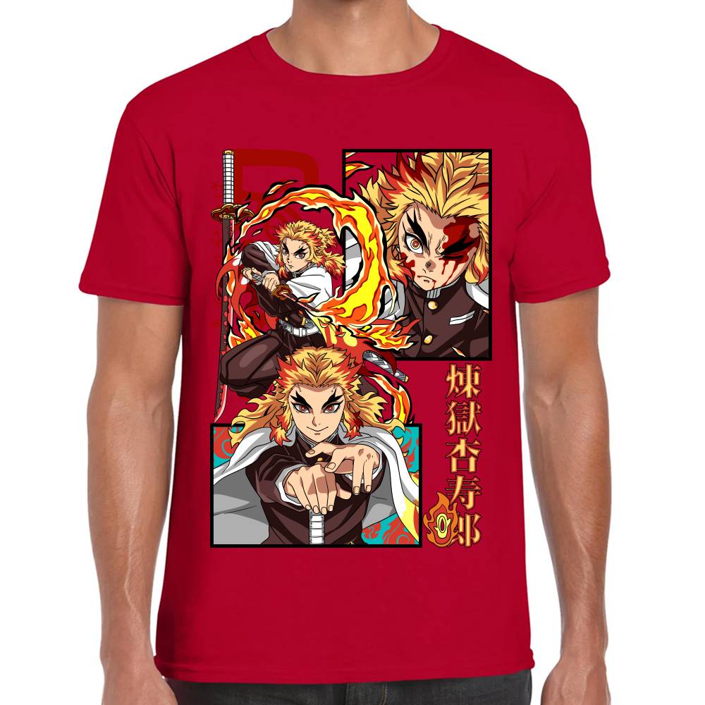 Playera Demon Slayer Rengoku Algodón Premium #0002792