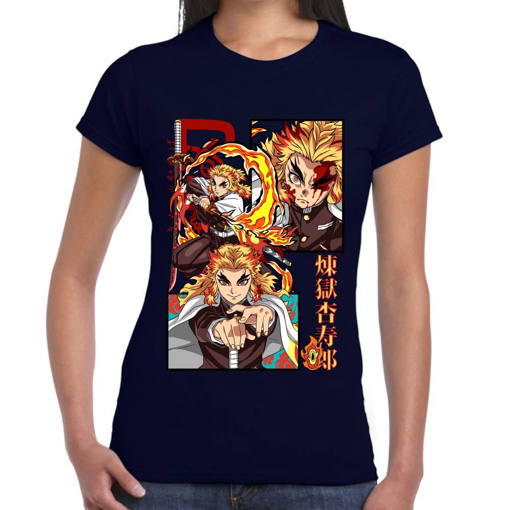 Playera Demon Slayer Rengoku Algodón Premium #0002792