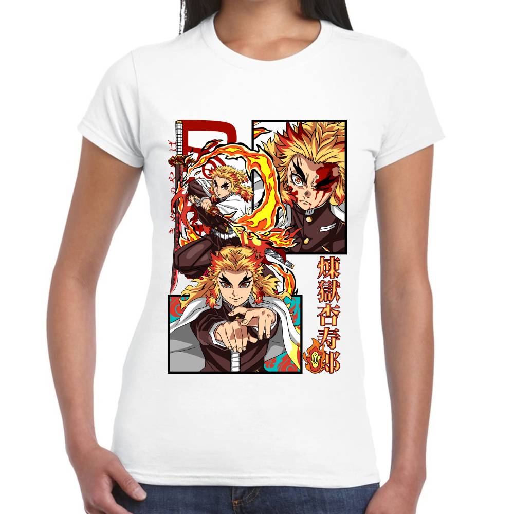 Playera Demon Slayer Rengoku Algodón Premium #0002792