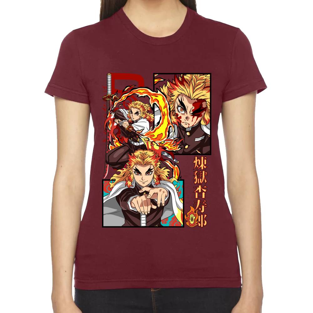 Playera Demon Slayer Rengoku Algodón Premium #0002792