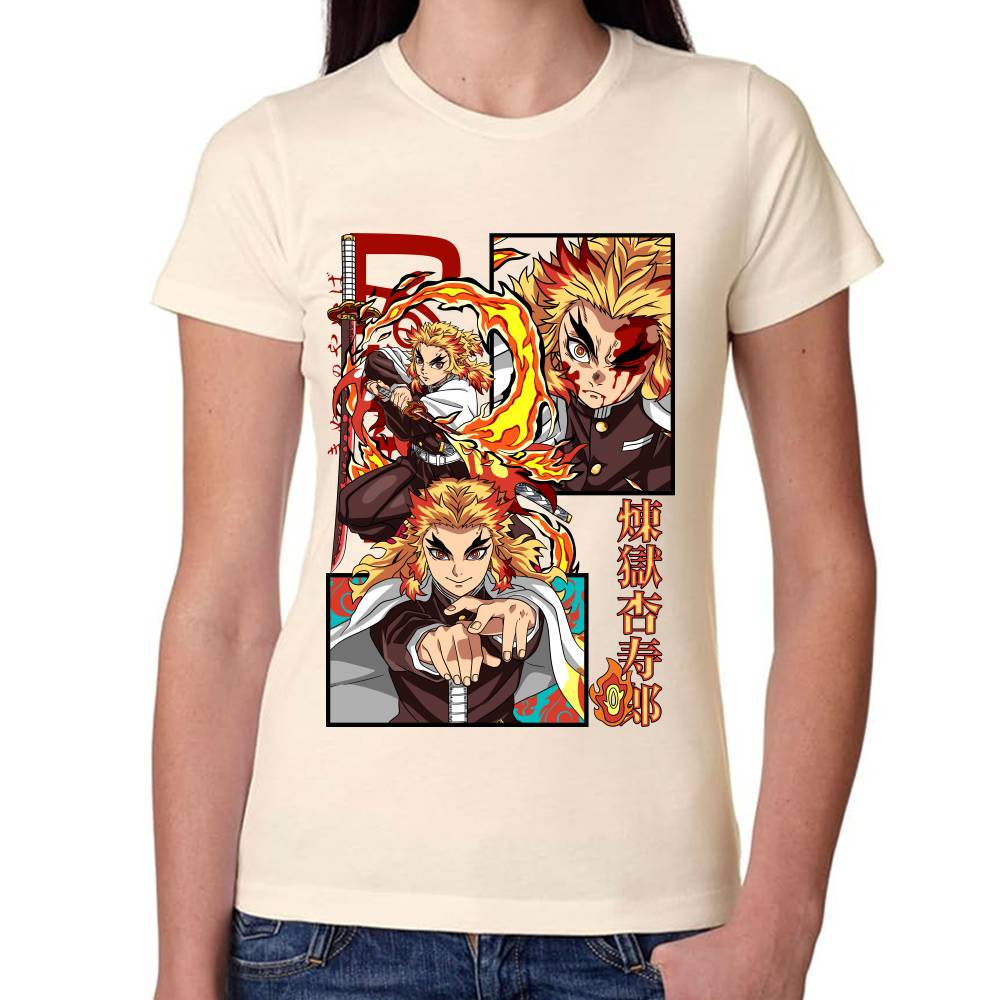 Playera Demon Slayer Rengoku Algodón Premium #0002792
