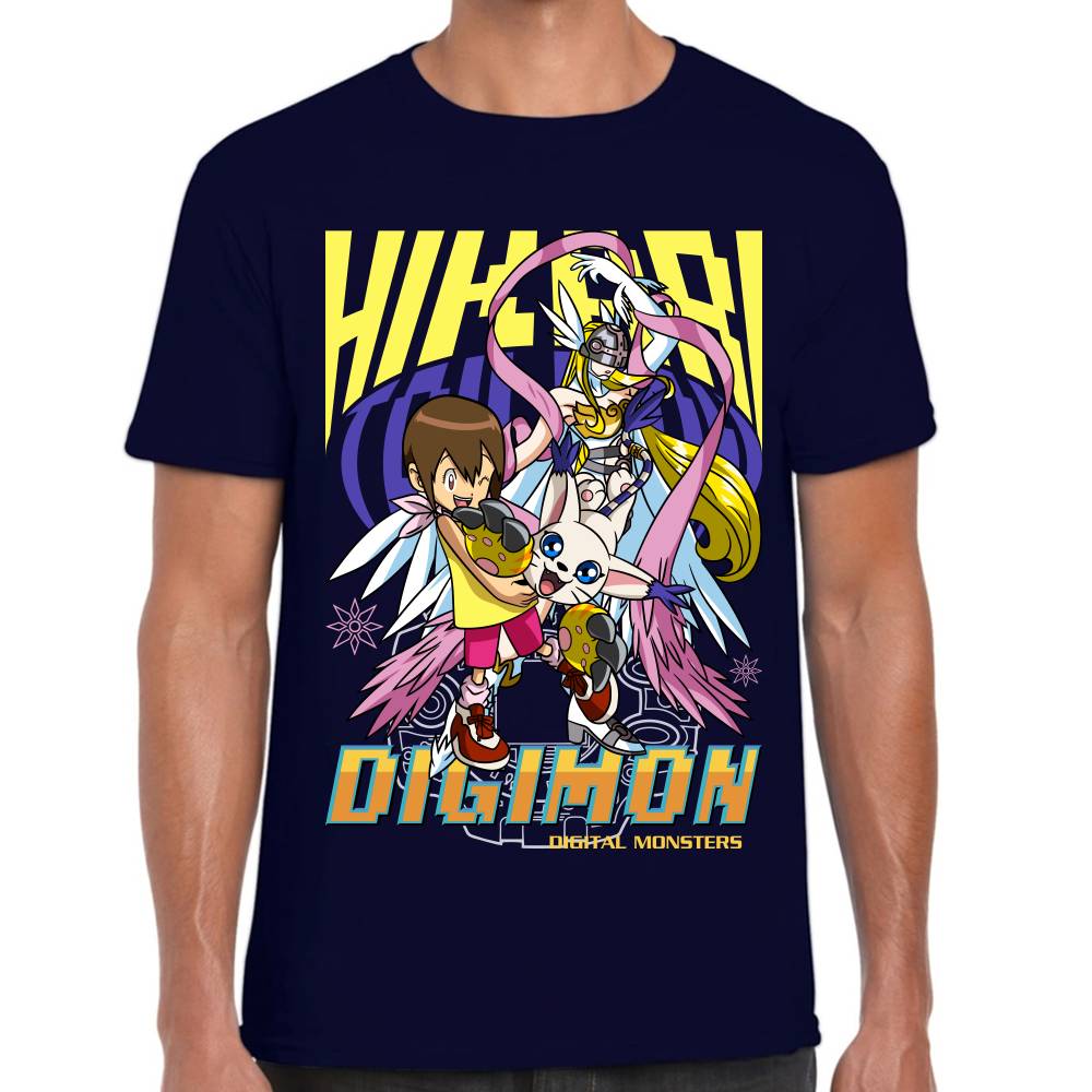 Playera Digimon Hikari y Tailmon Algodón Premium #0002795