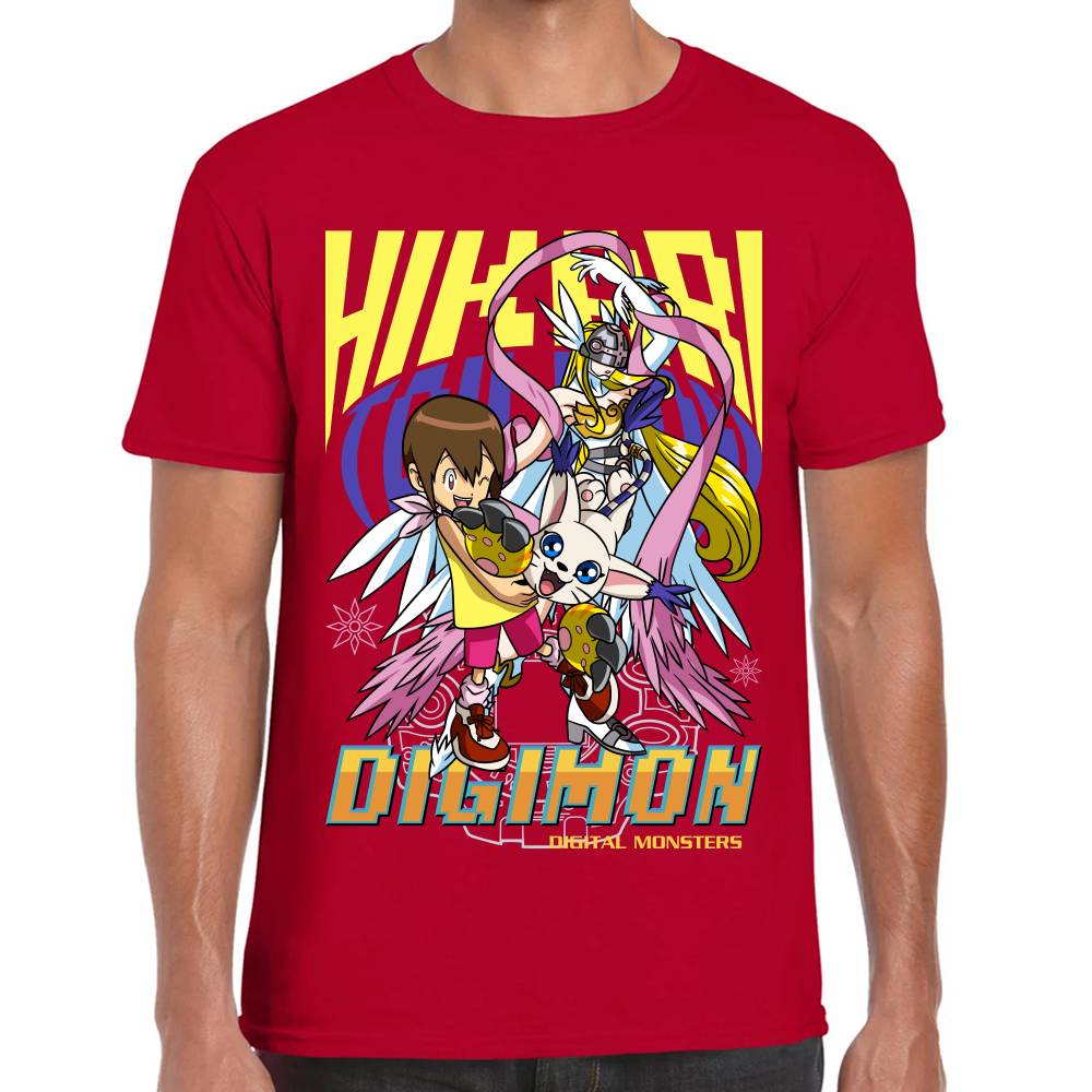 Playera Digimon Hikari y Tailmon Algodón Premium #0002795