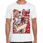 Playera Chainsaw Man Power Waifu Algodón Premium #0002801