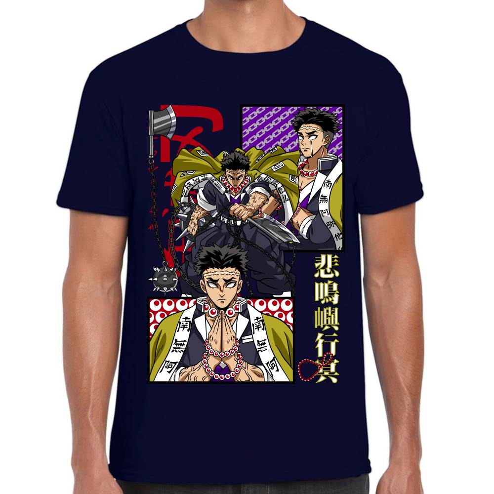 Playera Demon Slayer Gyomei Himejima Algodón Premium #0002803