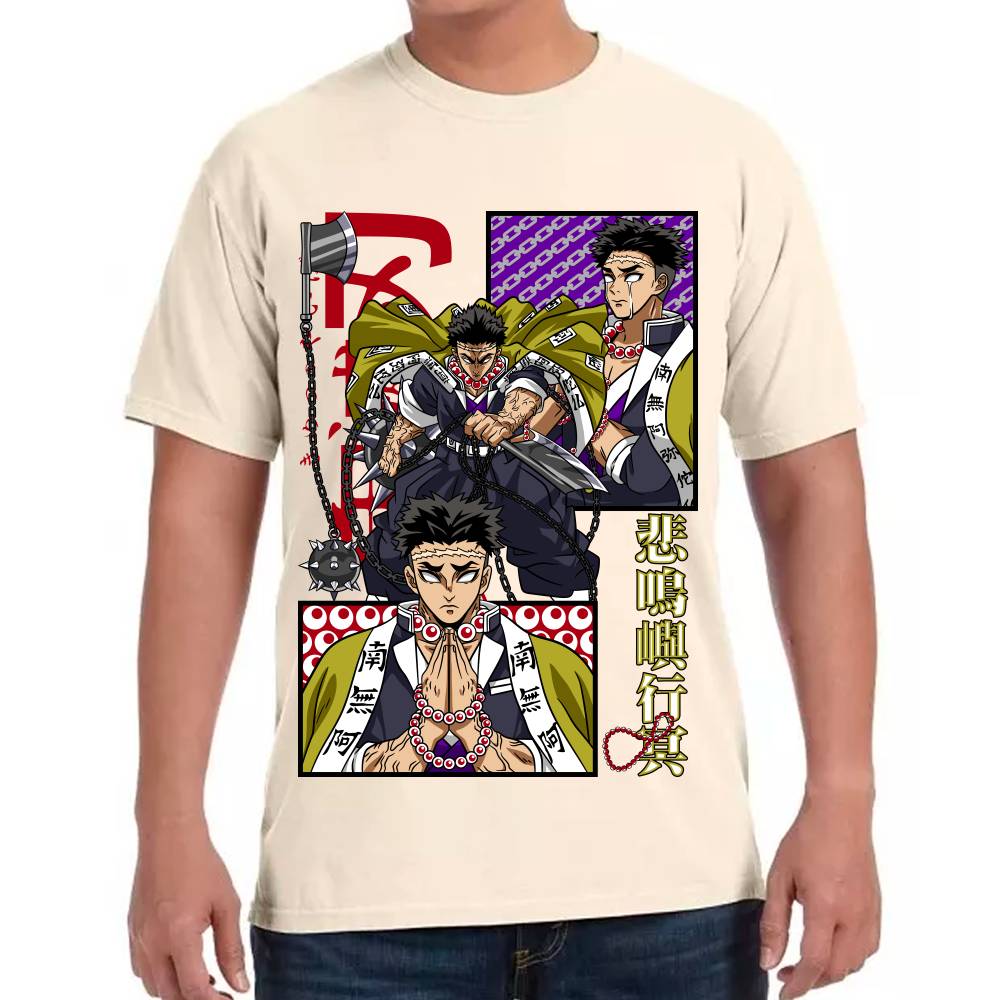 Playera Demon Slayer Gyomei Himejima Algodón Premium #0002803