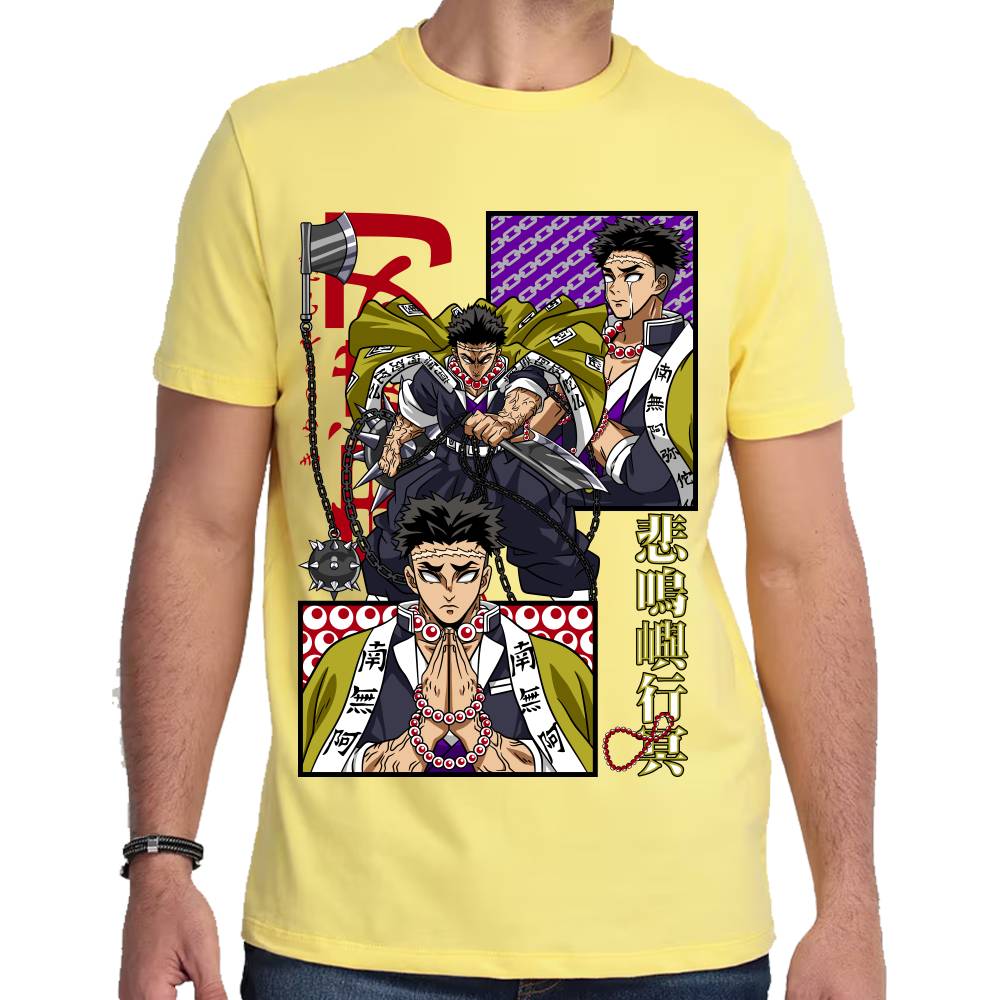 Playera Demon Slayer Gyomei Himejima Algodón Premium #0002803