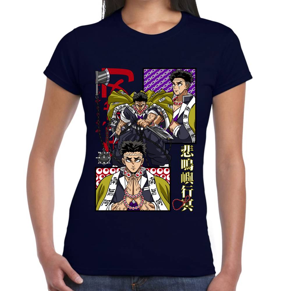 Playera Demon Slayer Gyomei Himejima Algodón Premium #0002803