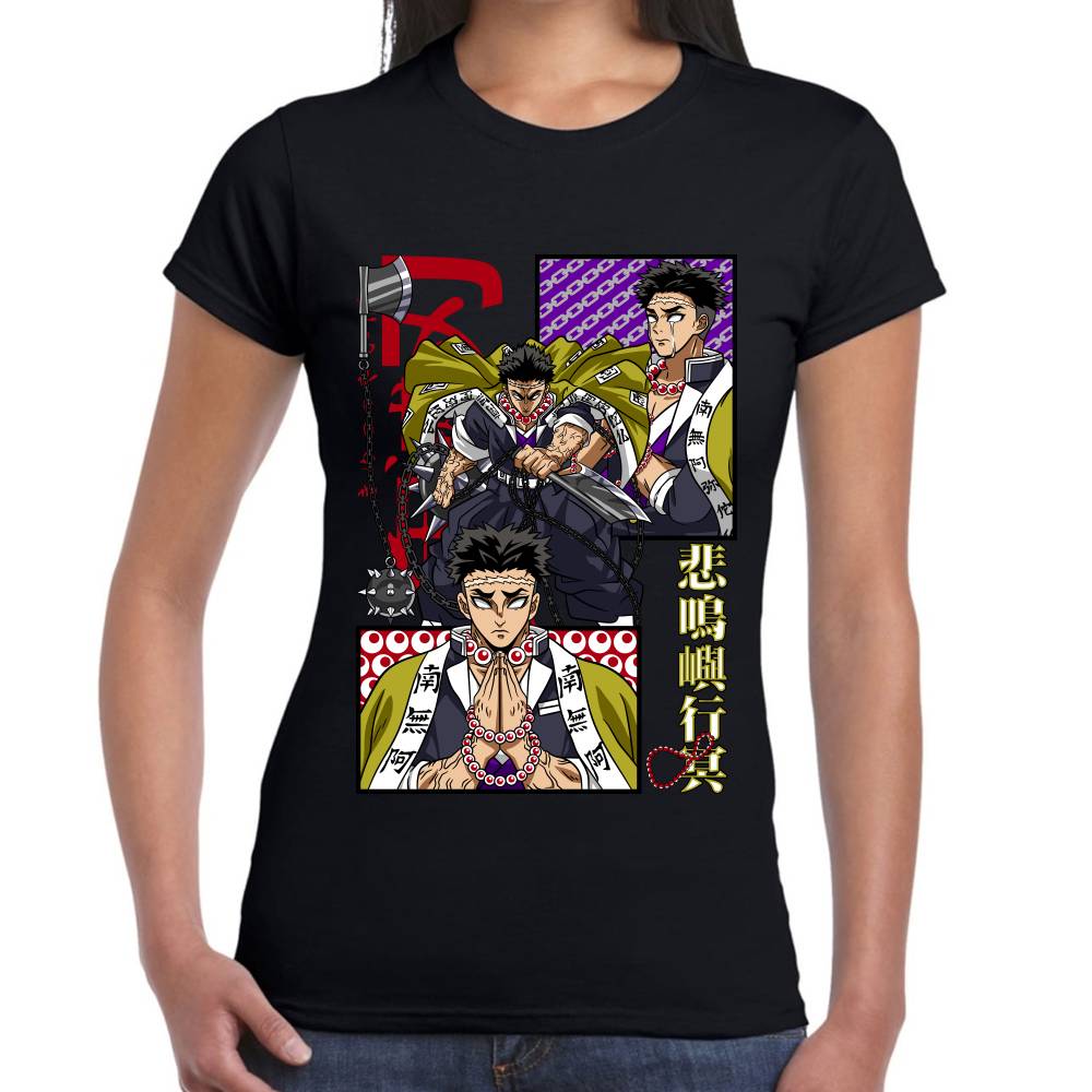 Playera Demon Slayer Gyomei Himejima Algodón Premium #0002803 Imagen secundaria del producto