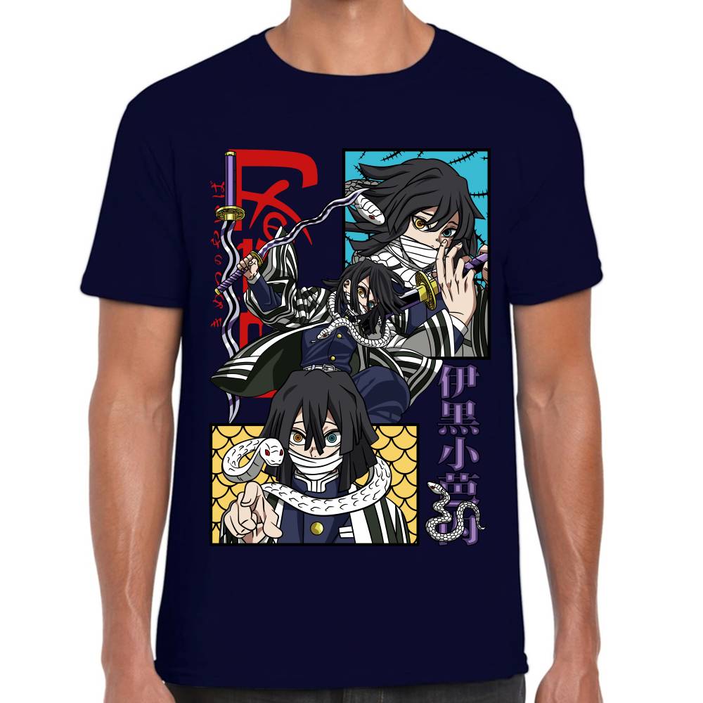 Playera Demon Slayer Obanai Iguro Algodón Premium #0002805