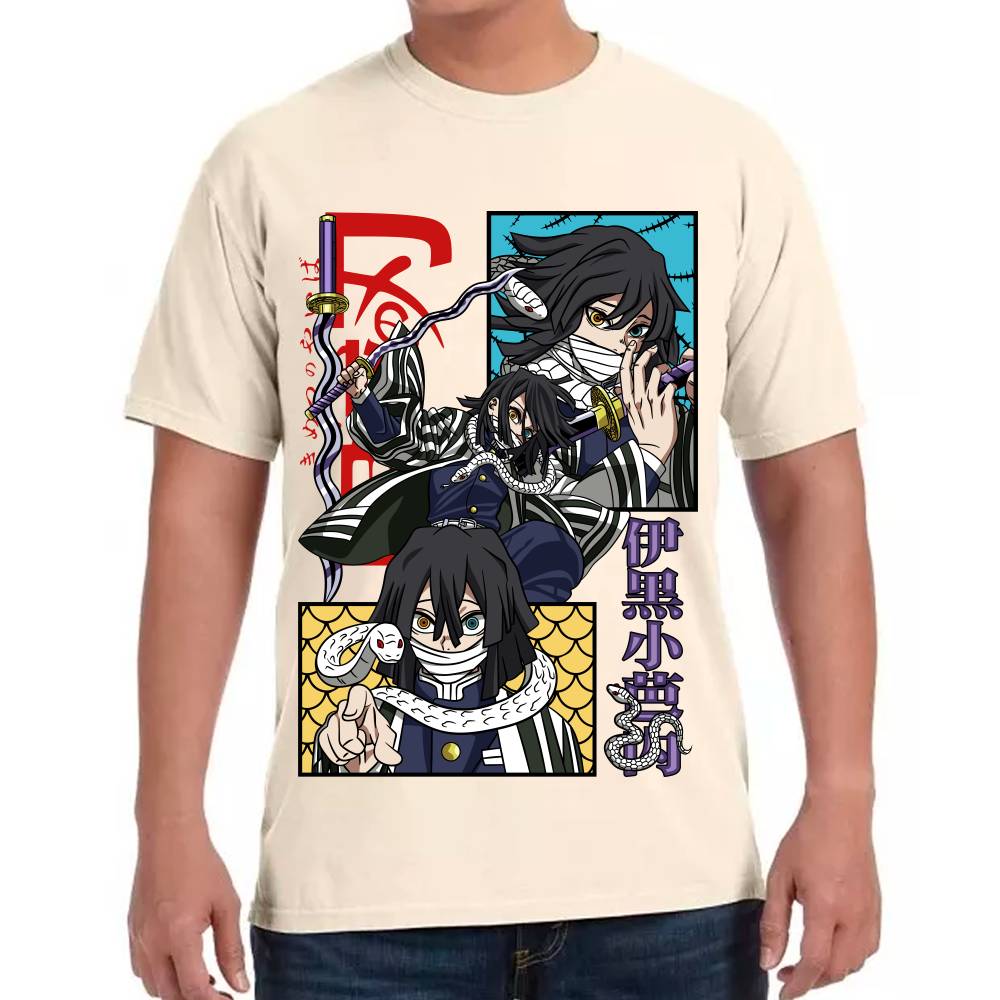 Playera Demon Slayer Obanai Iguro Algodón Premium #0002805